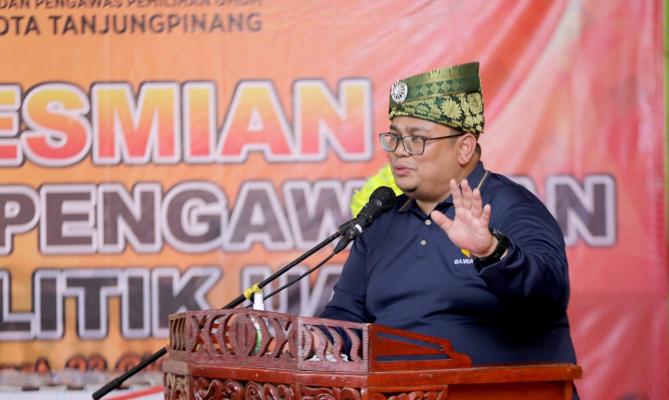 Resmikan Kampung Pengawas Antipolitik Uang di Tanjungpinang, Bagja Minta Kedepankan Pencegahan