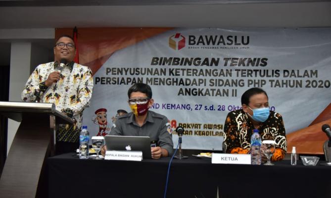 Bawaslu Bekali Pengawas Daerah Bimtek Keterangan Tertulis Sengketa Hasil Pilkada 2020