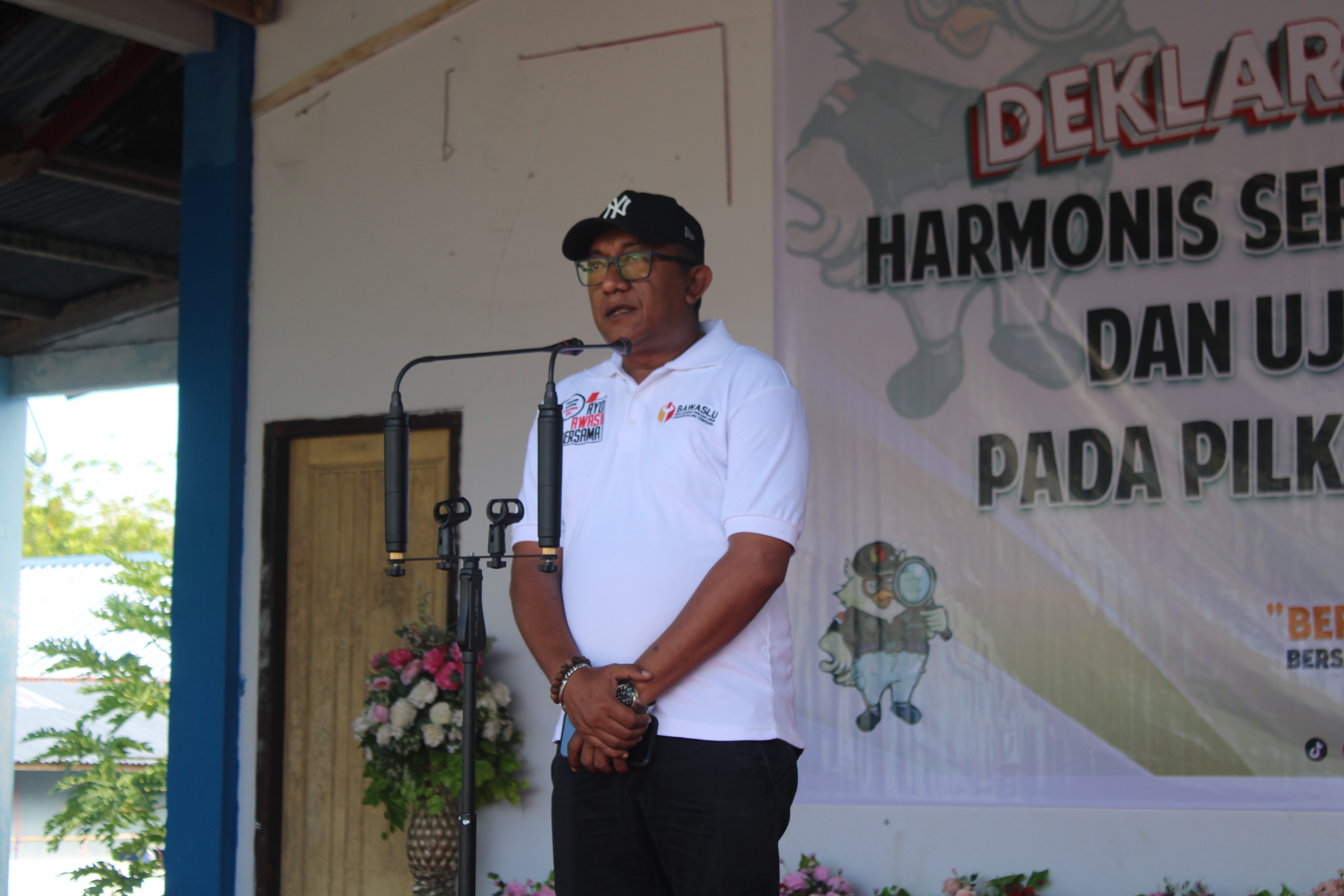 Foto Sambutan Ketua Dalam Acara Deklarasi Kampanye Harmonis