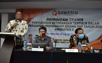 Bawaslu Bekali Pengawas Daerah Bimtek Keterangan Tertulis Sengketa Hasil Pilkada 2020
