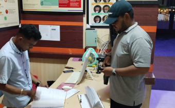 dokumentasi  pada saat mengantar Imbauan Ke  KPU Maluku Tenggara